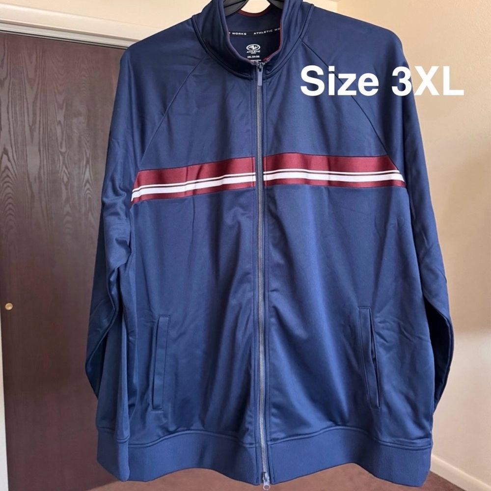 Athletic Works Men's  Tricot Track Jacket